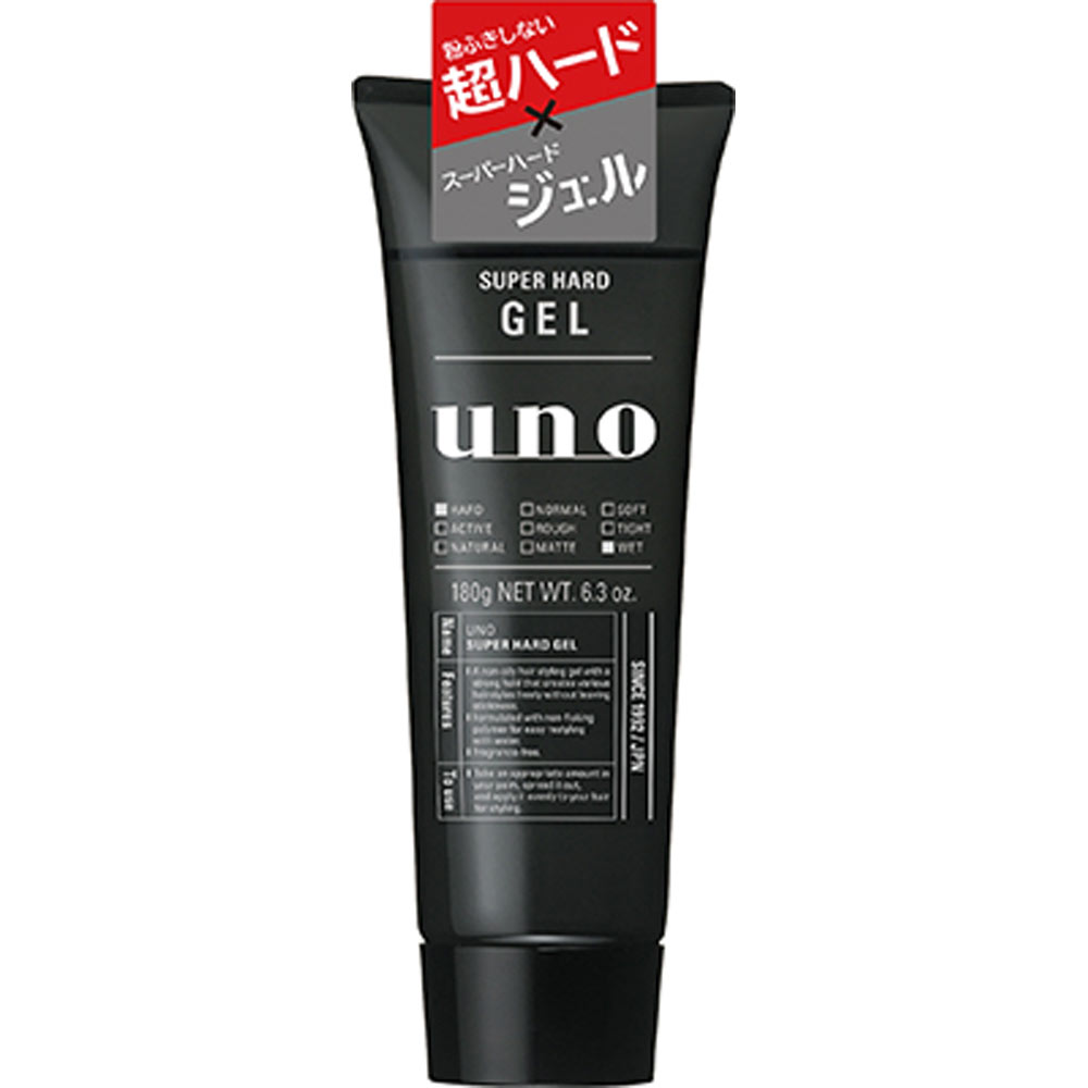ファイントゥデイ ウーノ uno スーパーハードジェル 180g スタイリング剤 スタイリング ハードジェル 男性 男性用 メンズ スタイリング