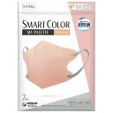 超快適マスク SMARTCOLOR スマートカラー ピンク × グレー ふつう 7枚 不織布 普通