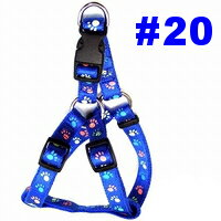 Nylon （Medium Dogs） - ○岡野製作所 蓄光フットハーネス #20(中型犬向け) ブルー