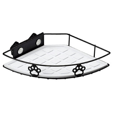 ○アニーコーラス グルメラック シングル ブラック「W」 食器や水飲みを置くのに便利!