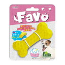 ○PLATZ/プラッツ　Favo（ファボ）　ソリッドボーン　イエロー　犬のおもちゃ「W」