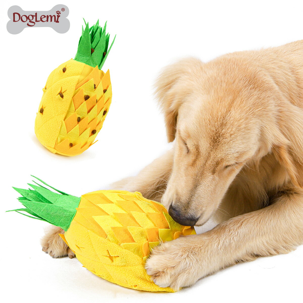 ○アライブ　探犬TOY　パイナップル　犬の知育トイ　犬のおもちゃ(ペット/犬/おもちゃ/犬/しつけ/遊ぶ/楽しい)のサムネイル