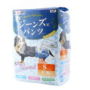 　高齢・病気などによるおもらしに、生理時に、治療時や術後のケアに、外出時に、しつけなどに。 デニム素材をイメージした、洋服のようなデザインが魅力です。大きめのフリルで後ろ姿もキュート。 4つのモレ防止構造：前後ガード(お腹・背中へのつたいモレを防ぐ)。 シッポ穴360°吸水帯(穴のスキマからのモレを防ぐ)。 左右立体ギャザー(横モレを防ぐ)。 ダブルウエストテープ(ズレないようしっかり固定。つけ直しがしやすい。) 吸水量の目安は、オシッコ2～3回分です。(オシッコ量には、個体差があります。) ■対象：犬・猫用(体重4～8kg、胴回り26～46cm） ■対象犬・猫種：ミニチュア・ダックス(小)、トイ・プードル(小)、猫(大)など ■材質：表面材：ポリプロピレン 、吸水材：綿状パルプ 高分子吸水材、防水材：ポリプロピレン、止着材：面状テープ(ポリプロピレン) 、伸縮材：ポリプロピレン・エラストマー 、結合材：粘着剤 ■生産国：中国 ■使用方法：使用前に取扱説明書を必ずお読みください。お読みになったあとは大切に保管してください。 ■商品サイズ：21cmx14.5cmx11cm 【検索用キーワード】 ペット　ペット用品　トイレマナー　小型犬　猫　ジーンズ風パンツ　おしゃれ　キュート　高齢犬　トイレ困難時　外出時　ヒート時　治療時　しつけ　おもらし　ダブルウエストテープ　ずれにくい　お出かけ　男の子　女の子