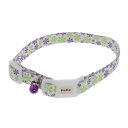 ○【メール便4個・ネコポス6個OK】ペティオ CAT COLLAR キャットカラー フラワーカラー パープル