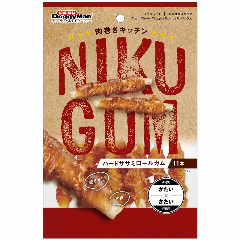 樂天商城 - ○［ドギーマンハヤシ］肉巻きキッチン ハードササミロールガム 11本　犬おやつ