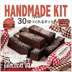 バレンタイン チョコレート 30個作れる 手作りチョコレート キット (濃厚ガトーショコラバー 30個分)