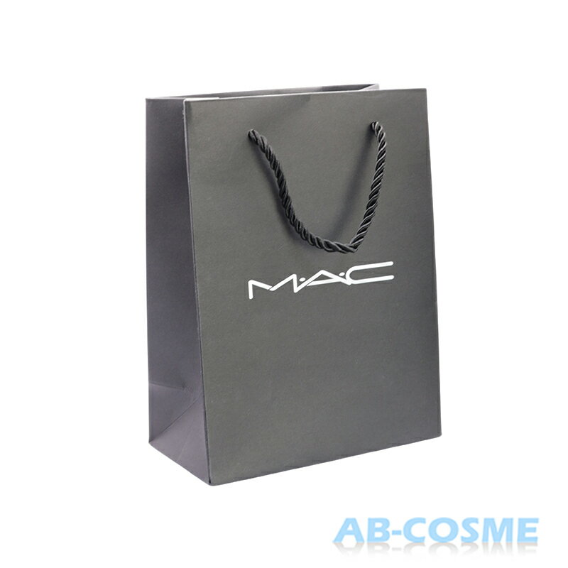 樂天商城 - マック MACロゴ入り Mサイズ ショッパー #ブラック[ 紙袋 ] ショップ袋 黒