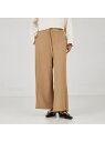【SALE/30%OFF】ベルテッドワイドフレアパンツ qualite カリテ パンツ その他のパンツ ネイビー ベージュ【RBA_E】【送料無料】[Rakut...