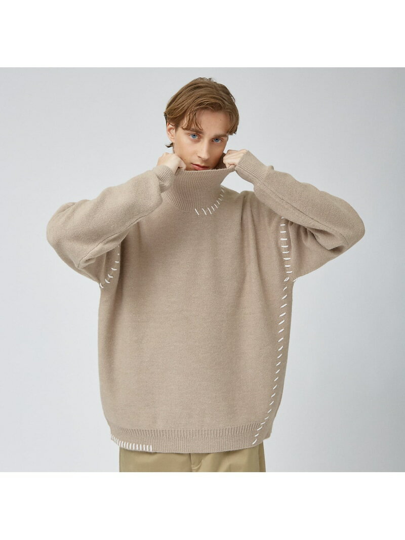 【SALE/52%OFF】【AH ABAHOUSE】ハンドステッチ タートルネック オーバー ニット ABAHOUSE LASTWORD アバハウス トップス ...