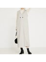 【大人のいちまんワンピ】ウォームジャージージレ風ジャンスカ abahouse mavie アバハウス マヴィ ワンピース・ドレス ジャンパースカート グレー ホ...