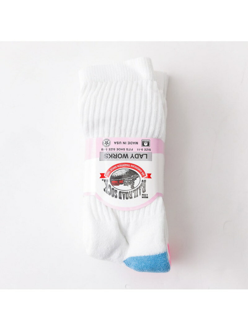 【THE RAILROAD SOCK/レイルロードソック】3組ソックス/ホワイト Rouge vif la cle ルージュ・ヴィフ ラクレ 靴下・レッグウェア...