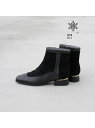 【SALE/40%OFF】【スノーソール】メタルヒールショートブーツ Au BANNISTER オゥ・バニスター シューズ・靴 ブーツ ベージュ ブラック ブラ...