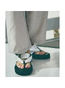 <クロコ型押し>【WRAP SHOES】ボリュームソール雪駄 トングサンダル alfredoBANNISTER アルフレッド・バニスター シューズ・靴 サンダル...
