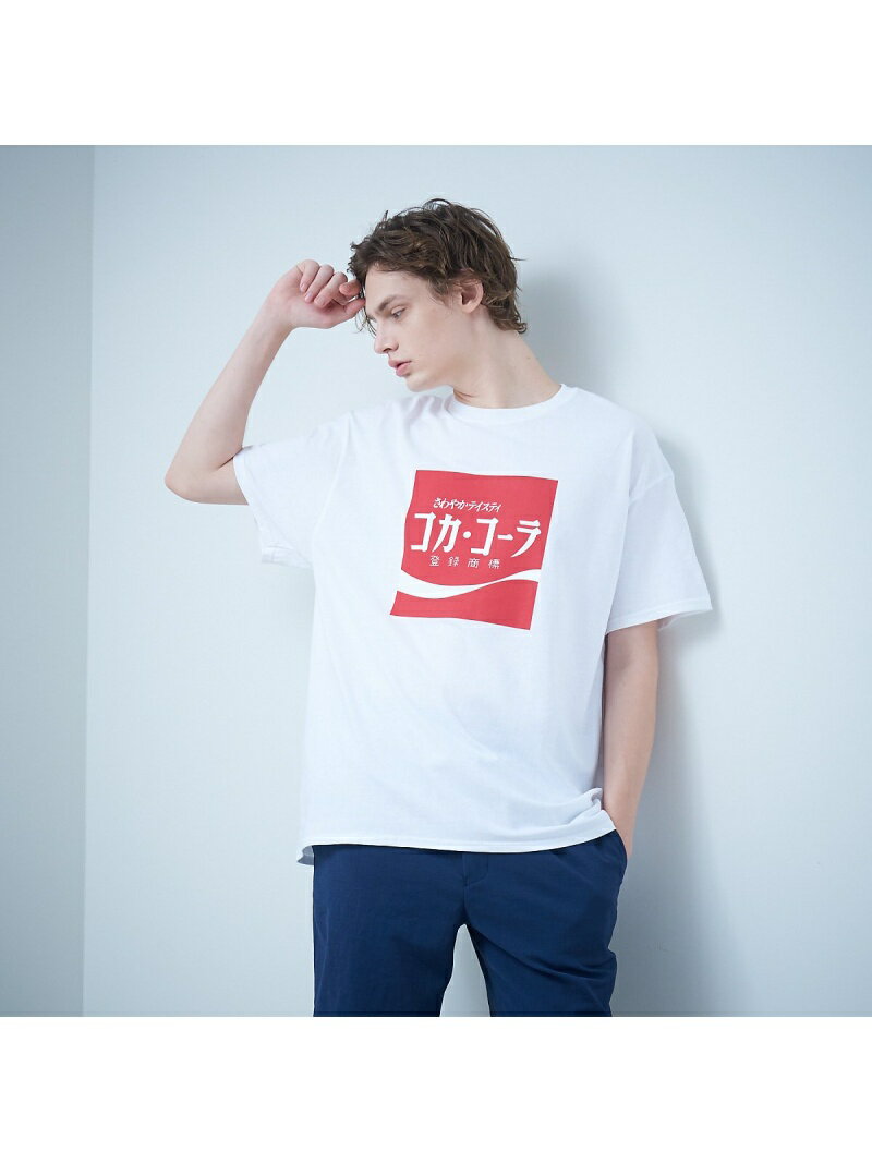 [Rakuten Fashion]【SY32】101170 SY32 × COCA-COLA COLLABORAT ABAHOUSE LASTWORD アバハウス カットソー Tシャツ ホワイト ブラック【送料無料】