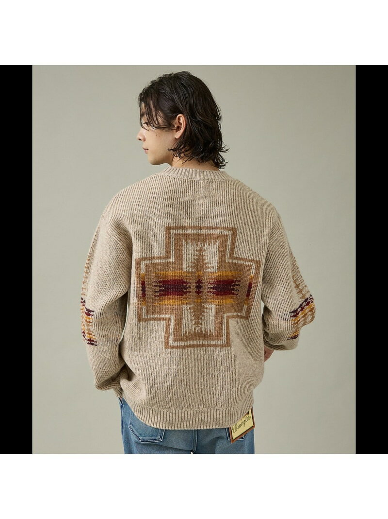 【PENDLETON/ペンドルトン】Shetland Wool Crewneck ABAHOUSE LASTWORD アバハウス トップス ニット ホワイト ブラック ベージュ【送料無料】[Rakuten Fashion]
