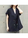 【セットアップ対応】ライトツィードフレンチジャケット abahouse mavie アバハウス マヴィ トップス その他のトップス ネイビー ベージュ グレー【...