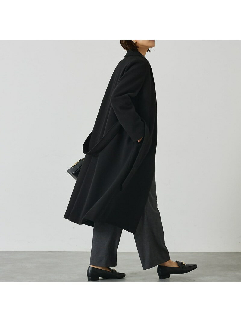 ベルト付きロングコート abahouse mavie アバハウス マヴィ ジャケット・アウター チェスターコート グレー ブルー ブラック ホワイト【送料無料】[Rakuten Fashion]のサムネイル