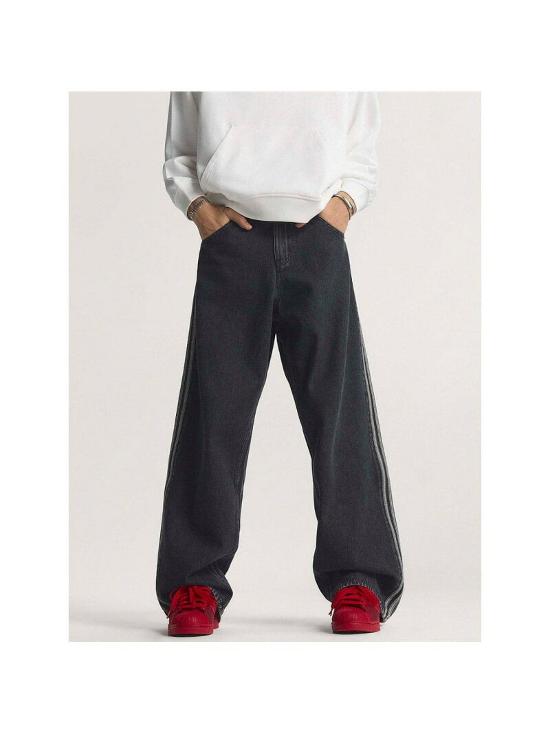 【ADIDAS ORIGINALS / アディダスオリジナルス】 ADICOLO ABAHOUSE LASTWORD アバハウス パンツ ジーンズ・デニムパンツ ブラック ブルー【先行予約】*【送料無料】[Rakuten Fashion]