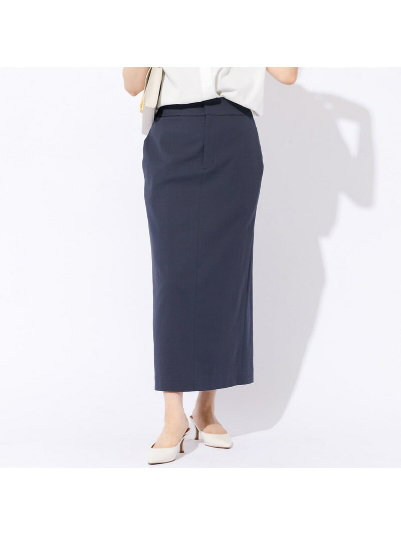 シェルタリングタイトスカート Rouge vif la cle ルージュ・ヴィフ ラクレ スカート ロング・マキシスカート ホワイト グレー【送料無料】[Rakuten Fashion]のサムネイル