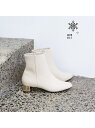 【スノーソール】バックストレッチショートブーツ Au BANNISTER オゥ・バニスター シューズ・靴 ブーツ ホワイト ブラック シルバー【送料無料】[Ra...
