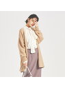 【SALE/20%OFF】獣毛混ニットガウン Rouge vif la cle ルージュ・ヴィフ ラクレ トップス カーディガン ベージュ グレー【RBA_E】...