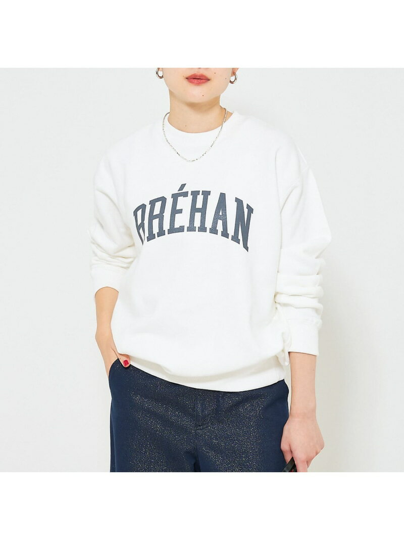 ロゴスウェットプルオーバー qualite カリテ トップス スウェット・トレーナー ホワイト ブルー【送料無料】[Rakuten Fashion]のサムネイル