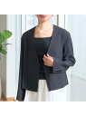 【SALE/40%OFF】【セットアップ対応】ベルトノーカラーライトジャケット Rouge vif la cle ルージュ・ヴィフ ラクレ ジャケット・アウター...