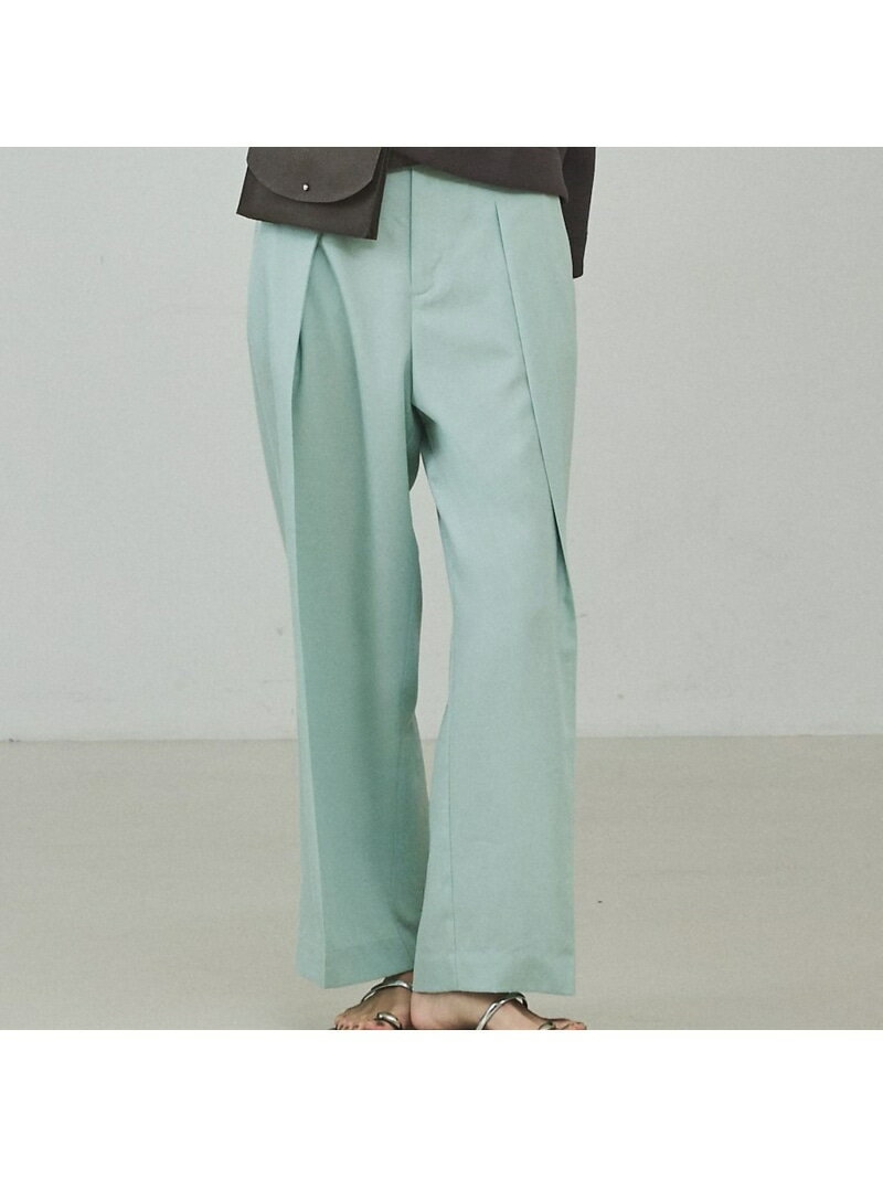 【セットアップ対応】テンセルハイツイストワイドパンツ【予約】 qualite カリテ パンツ その他のパンツ ブルー グリーン ホワイト【先行予約】*【送料無料】[Rakuten Fashion]
