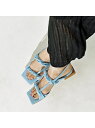 【SALE/50%OFF】ツイストフラットサンダル Au BANNISTER オゥ・バニスター シューズ・靴 サンダル イエロー ブラック ブルー【RBA_E】...