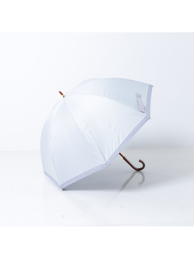 グログランテープ雨晴兼用長傘 collex コレックス ファッション雑貨 折りたたみ傘 グレー ブラウン【送..