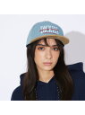 【DICKIES/ディッキーズ】EX 6PANEL DENIM BB CAP 6 ABAHOUSE LASTWORD アバハウス 帽子 ハット ブルー ホワイト...