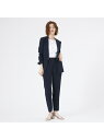【エニデイカセット】ノーカラージャケット&テーパードパンツセットアップ abahouse mavie アバハウス マヴィ スーツ・フォーマル セットアップスーツ...