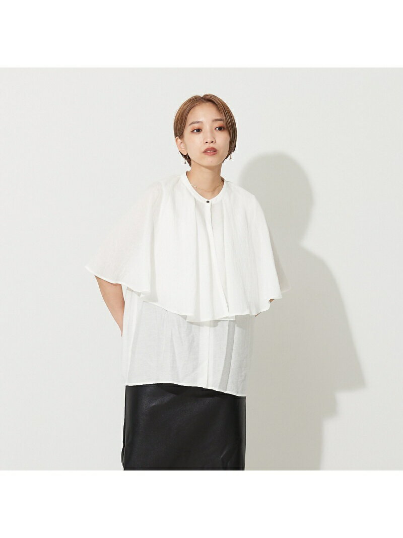 【SALE／30%OFF】【襟取り外し可能】リネンライク3WAYボリュームカラーブラウス NOMINE ノミネ トップス シャツ・ブラウス ブルー ホワイト ブラック グリーン【RBA_E】【送料無料】[Rakuten Fashion]