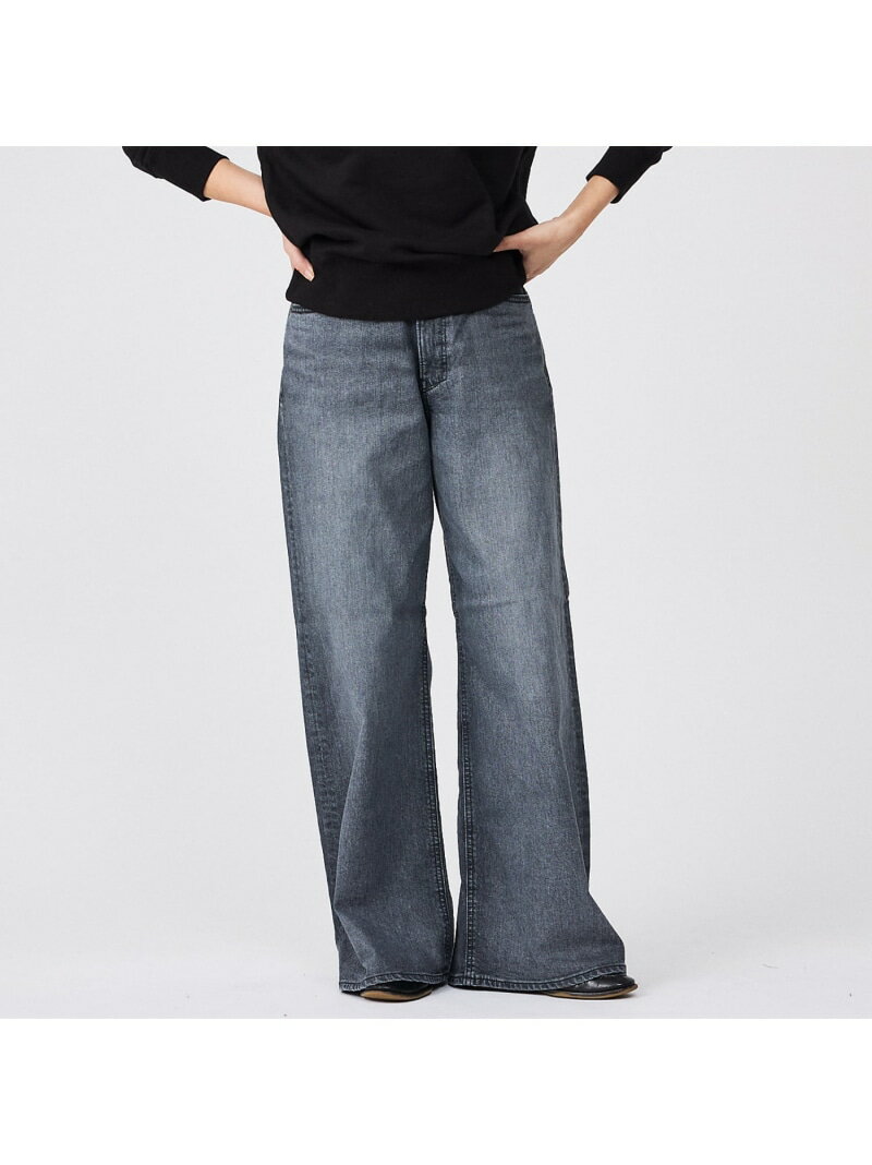 【YANUK】KATE (Loose Buggy) ワイドデニム qualite カリテ パンツ ジーンズ・デニムパンツ ブルー グレー【送料無料】[Rakuten Fashion]