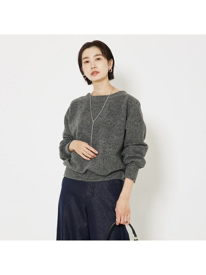 ラメスライバーニットプルオーバー qualite カリテ トップス スウェット・トレーナー グレー ベージュ【送料無料】[Rakuten Fashion]のサムネイル