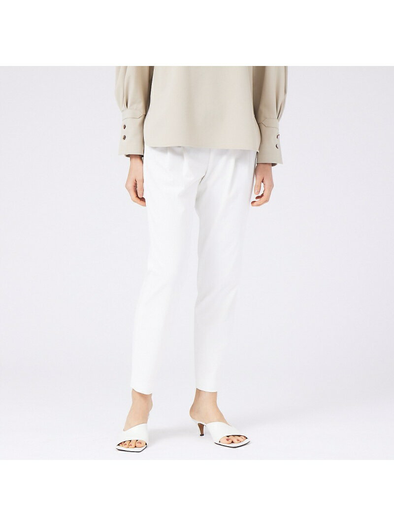 2WAYストレッチタックパンツ qualite カリテ パンツ その他のパンツ ホワイト ブラック ベージュ【送料無料】[Rakuten Fashion]のサムネイル