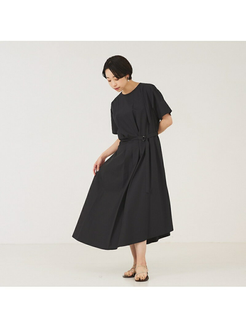 【SALE／50%OFF】タイプライタードローワンピース qualite カリテ ワンピース・ドレス シャツワンピース ブラック【RBA_E】【送料無料】[Rakuten Fashion]