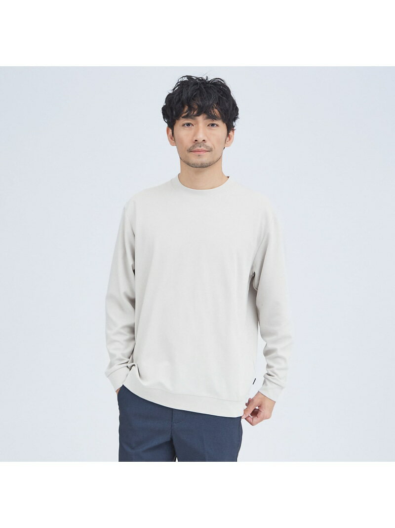 【スムースタッチ】リブ付 長袖Tシャツ ABAHOUSE LASTWORD アバハウス トップス カットソー・Tシャツ ブラック ブラウン グレー ホワイト【送料無料】[Rakuten Fashion]