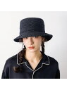 【RUBEN/ルーベン】 RAFFIA BUCKET HAT ラフィアバケットハ ABAHOUSE LASTWORD アバハウス 帽子 ハット ブラック ベージ...