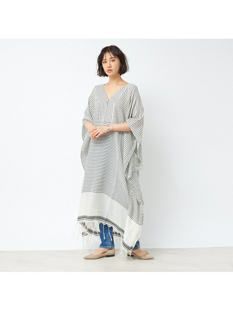 【SALE／30%OFF】【SU PARIS】 Vネックワンピース Rouge vif la cle ルージュ・ヴィフ ラクレ ワンピース・ドレス シャツワンピース ブラック グレー ホワイト ブルー【RBA_E】【送料無料】[Rakuten Fashion]