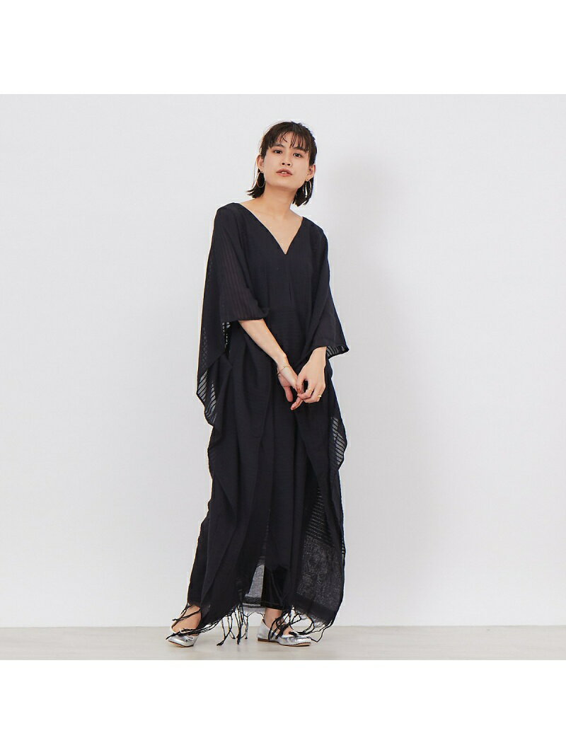 【SALE／30%OFF】【SU PARIS】 Vネックワンピース Rouge vif la cle ルージュ・ヴィフ ラクレ ワンピース・ドレス シャツワンピース ブラック グレー ホワイト ブルー【RBA_E】【送料無料】[Rakuten Fashion]