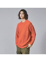 【WEB限定】リップル編みモックネックニット/ アンサンブル/ユニセックス/Re ABAHOUSE LASTWORD アバハウス トップス ニット オレンジ イ...