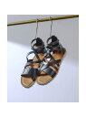 【SALE/20%OFF】マルチクロス グラディエーターサンダル alfredoBANNISTER アルフレッド・バニスター シューズ・靴 サンダル ブラック ...