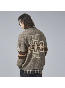 【PENDLETON /ペンドルトン】シャギーニットVカーディガン/ユニセックス ABAHOUSE LASTWORD アバハウス トップス カーディガン ブラウン ホワイト ベージュ ブルー ネイビー【送料無料】[Rakuten Fashion]