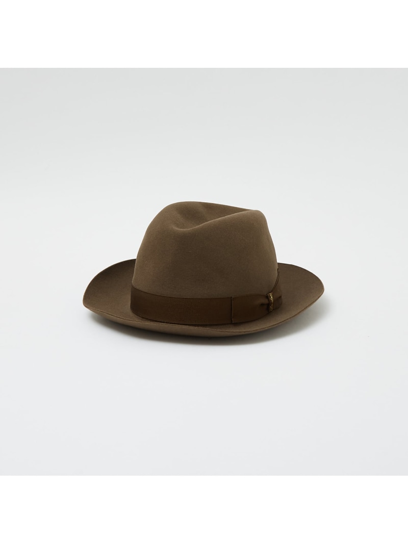 【SALE／50%OFF】【Borsalino/ボルサリーノ】QS MIDDLE BRIM 114336 5351POUR LES HOMMES ゴーサンゴーイチプールオム 帽子 ハット ブラウン【RBA_E】【送料無料】[Rakuten Fashion]