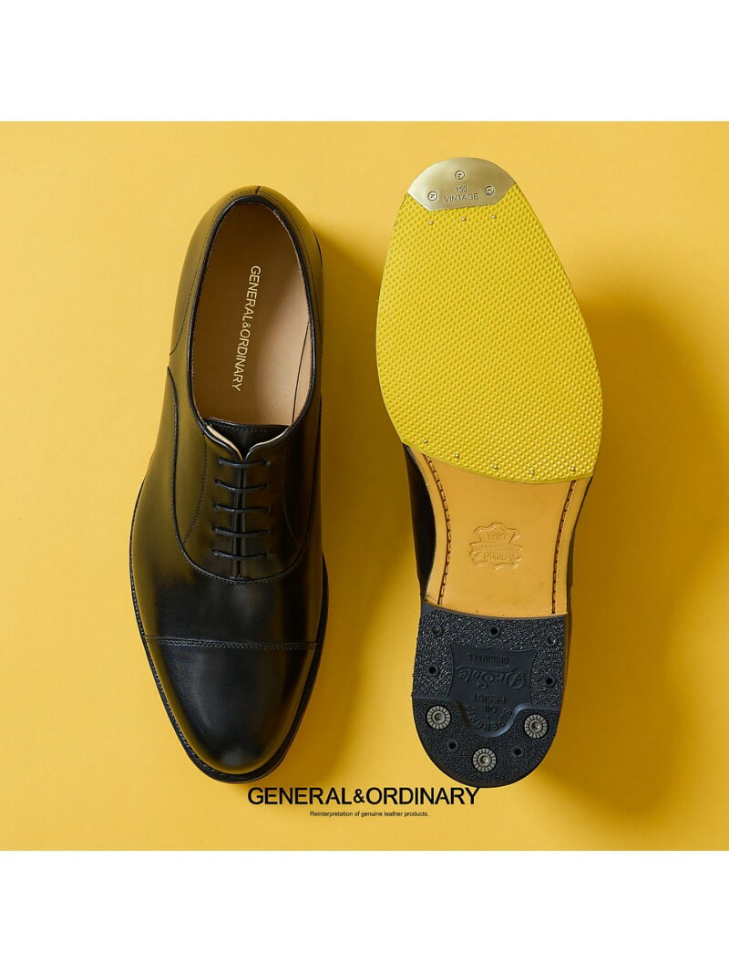 【GENERAL&ORDINARY】カスタムオーダー 内羽根ストレートチップシュ alfredoBANNISTER アルフレッド・バニスター シューズ・靴 その他のシューズ・靴 ブラック グレー【先行予約】*【送料無料】[Rakuten Fashion]