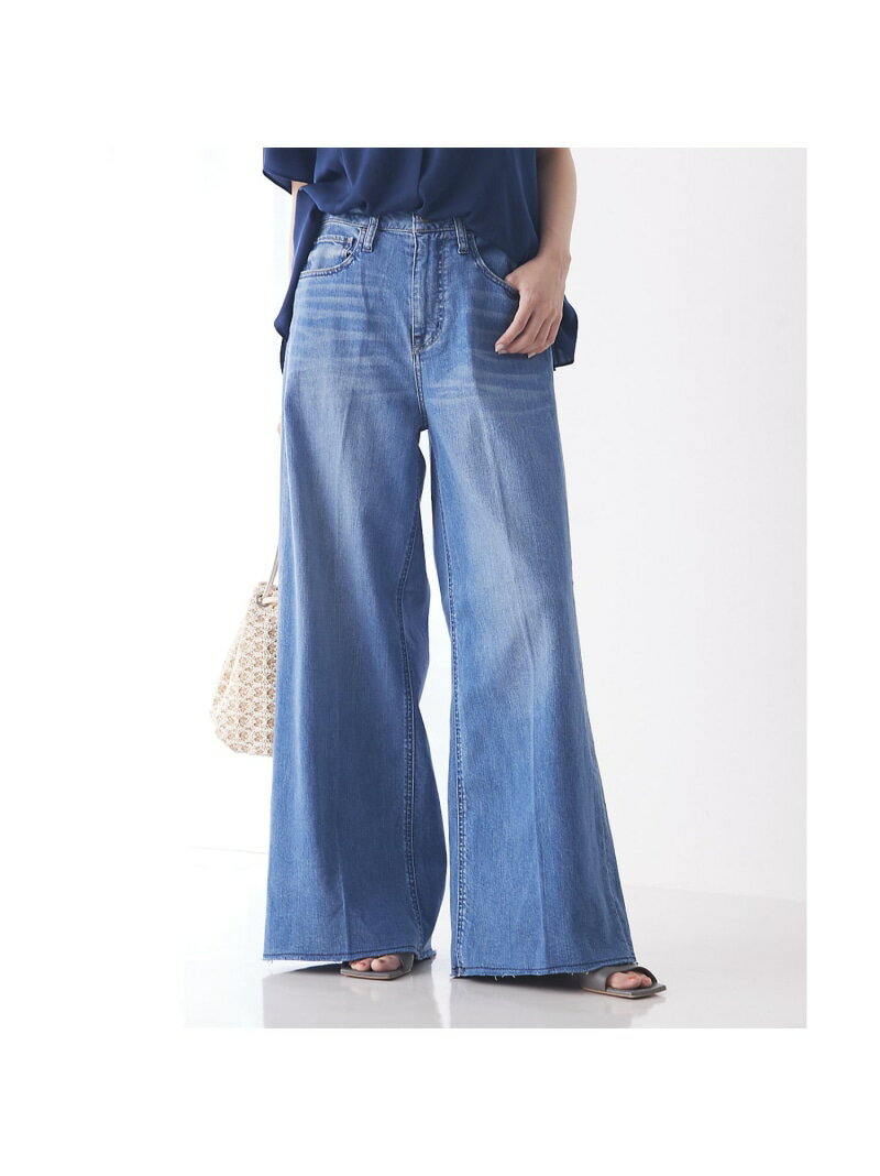 【Healthy DENIM】Wild Ginger ワイドデニム qualite カリテ パンツ ジーンズ・デニムパンツ ブルー【送料無料】[Rakuten Fashion]のサムネイル