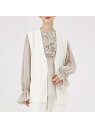 【SALE/30%OFF】サイドスリットニットジレ qualite カリテ トップス その他のトップス ブラック ホワイト グレー【RBA_E】【送料無料】[R...