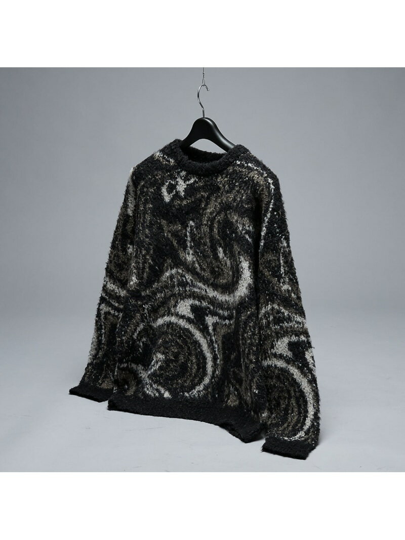 ループシャギー マーブル グラデーションニット【予約】 ABAHOUSE LASTWORD アバハウス トップス ニット ブラック ネイビー【先行予約】*【送料無料】[Rakuten Fashion]