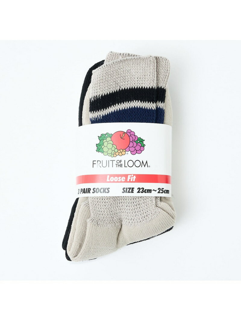 【FRUIT OF THE LOOM/フルーツ・オブ・ザ・ルーム】【3足セット】 Rouge vif la cle ルージュ・ヴィフ ラクレ 靴下・レッグウェア...